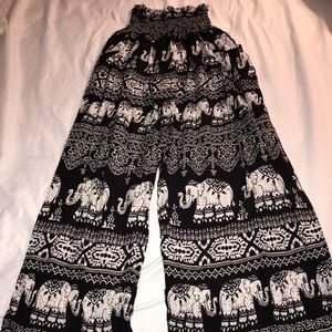 Women’s High Waisted Flowy Boho Pants
